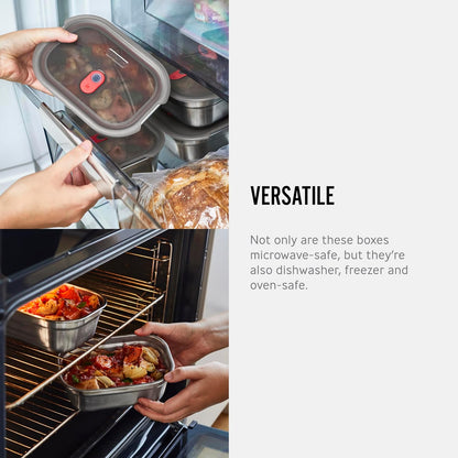 BLACK + BLUM Lunch Box | Microwave Safe Stainless Steel | 1.2L