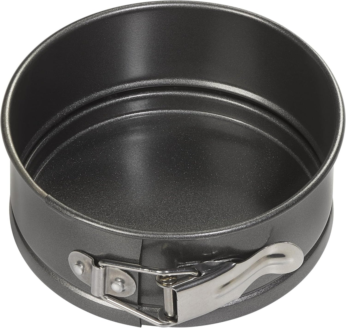 Chef Aid Non-Stick Spring Form Cake Tin, 12 x 5 cm Round Cake pan with Loose Base for Easy Release, handwash, Fridge and Freezer Safe., Grey