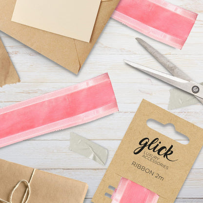 Baby Pink Satin Edge Ribbon for Gift Wrapping, Arts and Crafts, Luxury Pink Ribbon