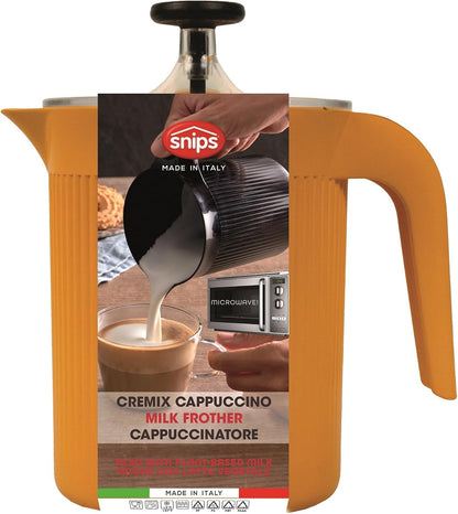 Snips Cremix Manual Milk Frother 0.5 L, Cream, Made in Italy
