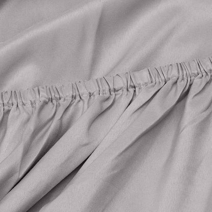 Amazon Basics Soft Microfibre Single Fitted Sheet with 30cm Deep Pocket, 90 x 200 cm, Dark Grey, for Year-Round Use