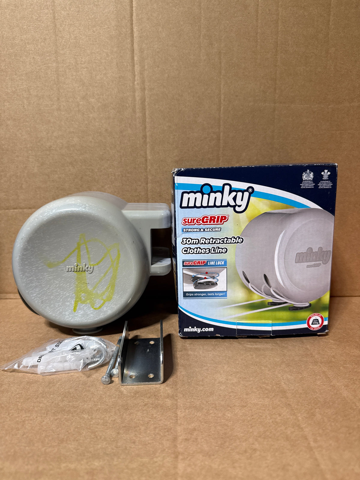 Minky 30m Retractable Clothes Line, Extendable Washing Line, Double Line