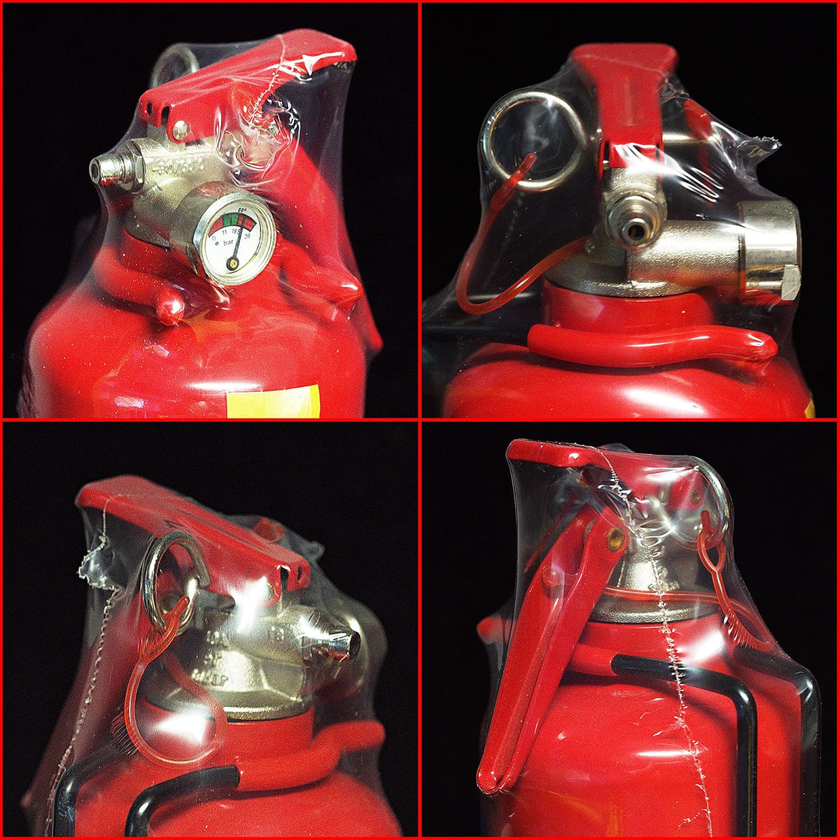 AA 1kg Fire Extinguisher AA6653 – Uses ABC Powder Small Fires – Lightweight Easy Use UK Made 5 Yr Warranty, 1000 g, Red