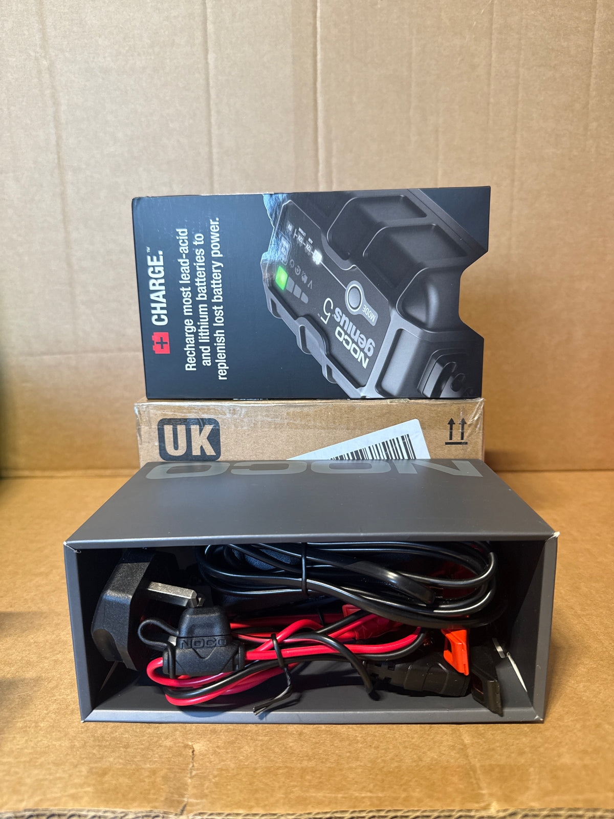 NOCO GENIUS5: 5A 6V/12V Smart Battery Charger – Automatic Maintainer, Trickle Charger & Desulfator with Overcharge Protection & Temperature Compensation – For Lead-Acid & Lithium Batteries