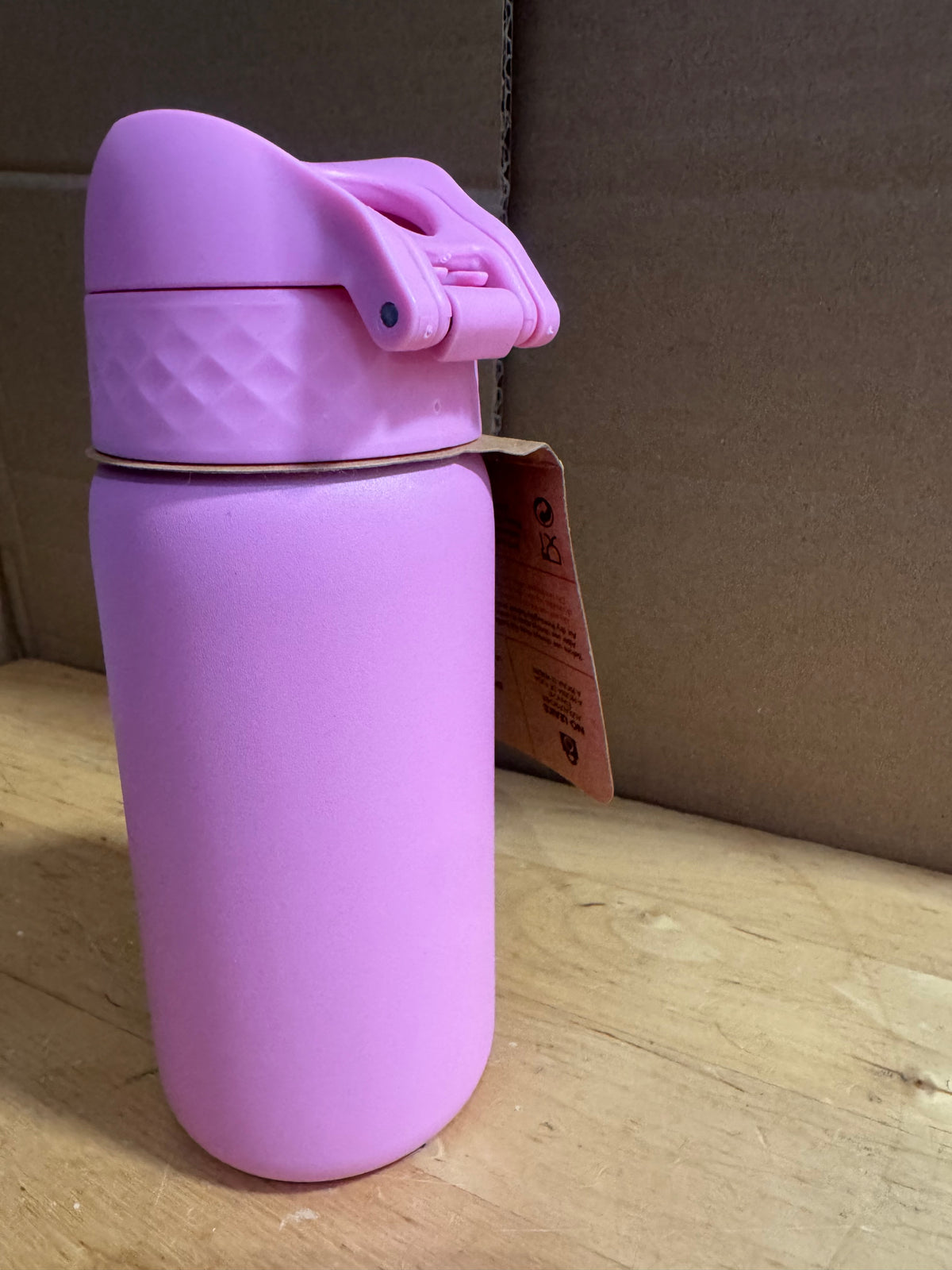 Ion8 Water Bottle Leak Proof & BPA-Free Drinking Bottle with Straw, Triple Lock Lid to Prevent Spills & Integrated Handle, Ideal for Little Hands & Lunch Boxes, Recyclon with Straw