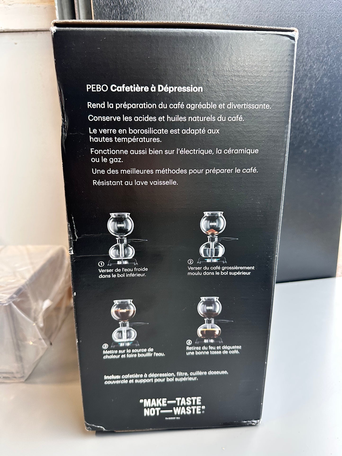 Bodum Pebo 8-Cup Vacuum Coffee Maker, 1 Litre/ 34 oz