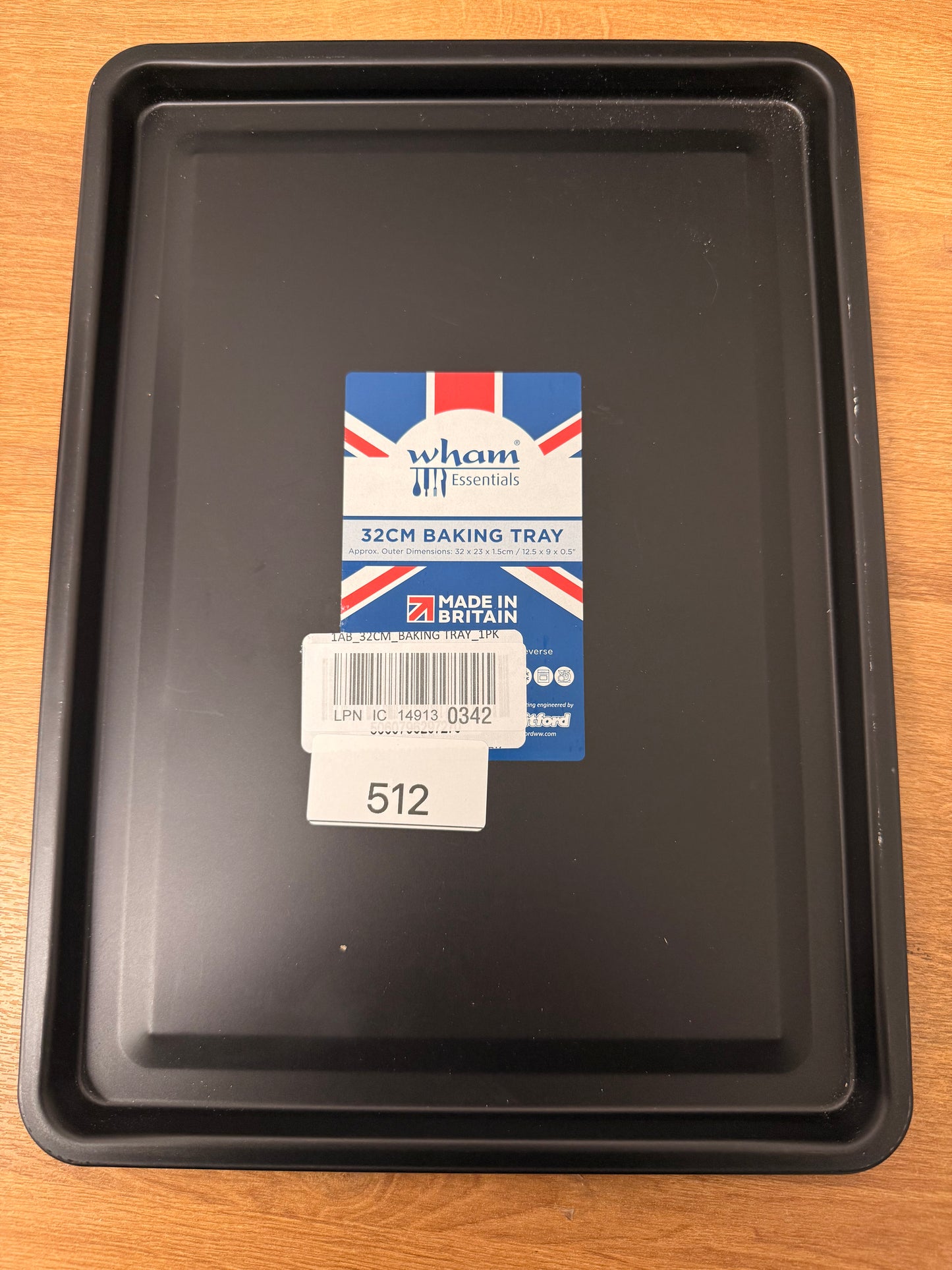 31cm Non-Stick Oven Tray – Durable Carbon Steel Baking Tray, Dishwasher Safe, Multi-Purpose Roasting & Baking Pan, Oven Safe to 230°C
