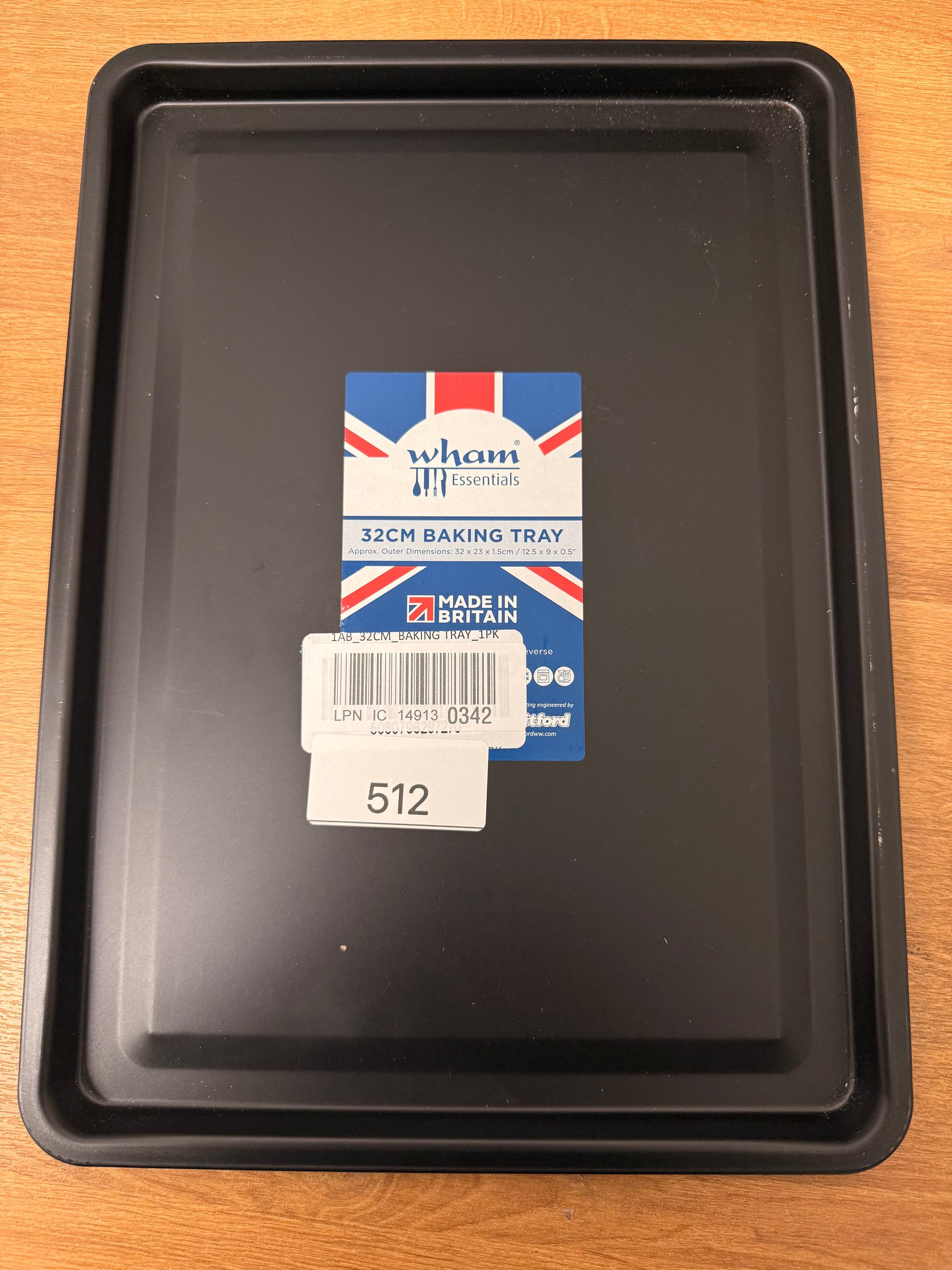 31cm Non-Stick Oven Tray – Durable Carbon Steel Baking Tray, Dishwasher Safe, Multi-Purpose Roasting & Baking Pan, Oven Safe to 230°C