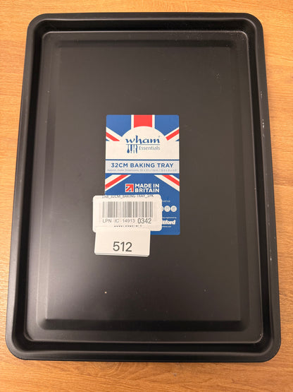 31cm Non-Stick Oven Tray – Durable Carbon Steel Baking Tray, Dishwasher Safe, Multi-Purpose Roasting & Baking Pan, Oven Safe to 230°C