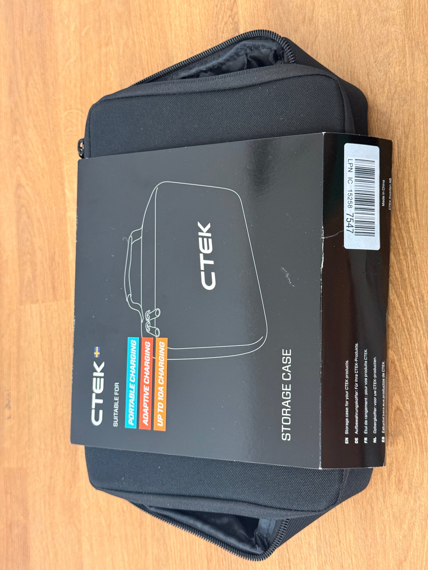 CTEK CS Free Storage Bag 40-468 - for use with the CS Free Portable Battery Charger Maintainer and Accessories, Black