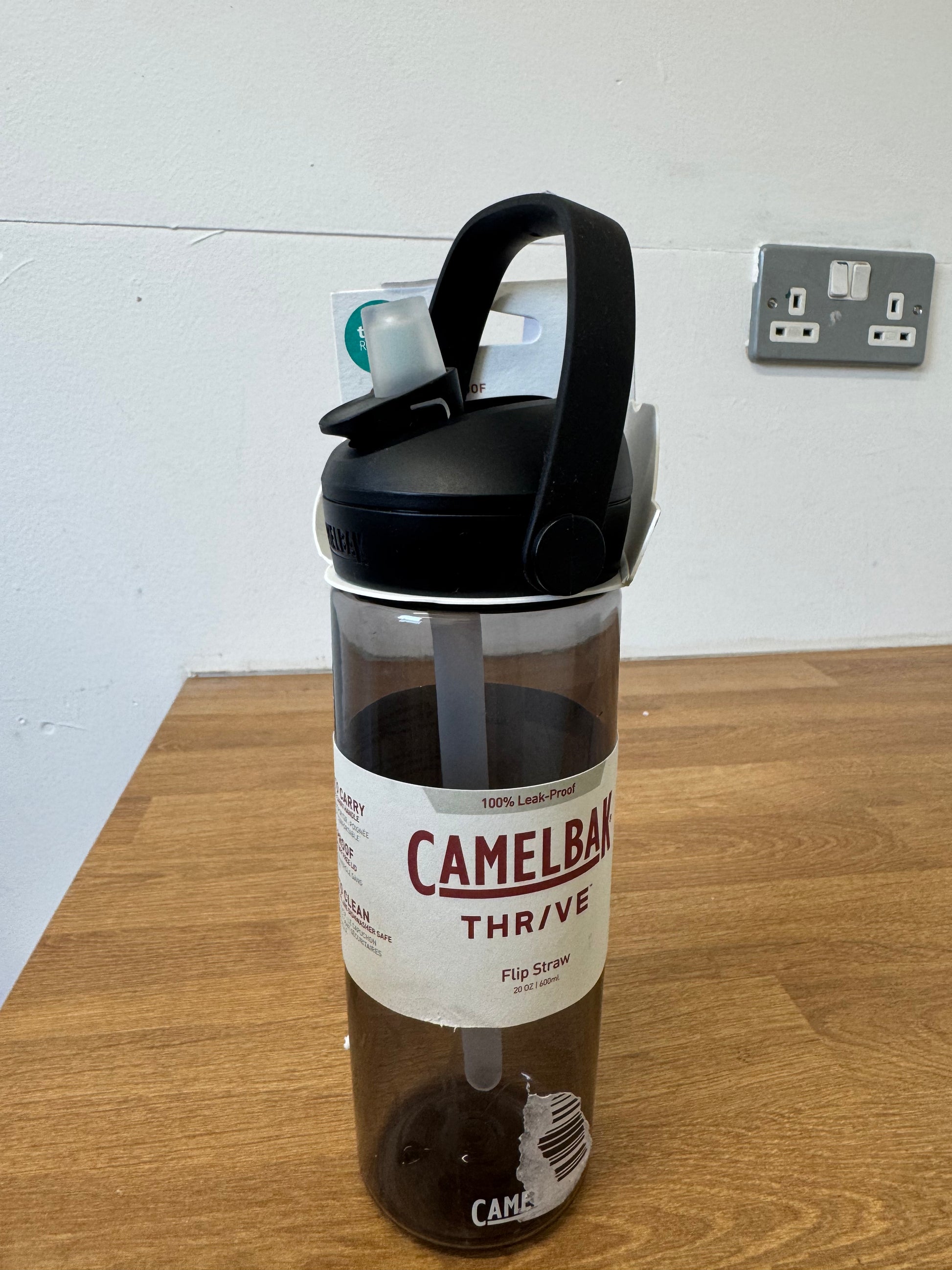 CAMELBAK - Thrive Flip Straw Bottle with Tritan Renew, Drinkware, Charcoal, 600 ml