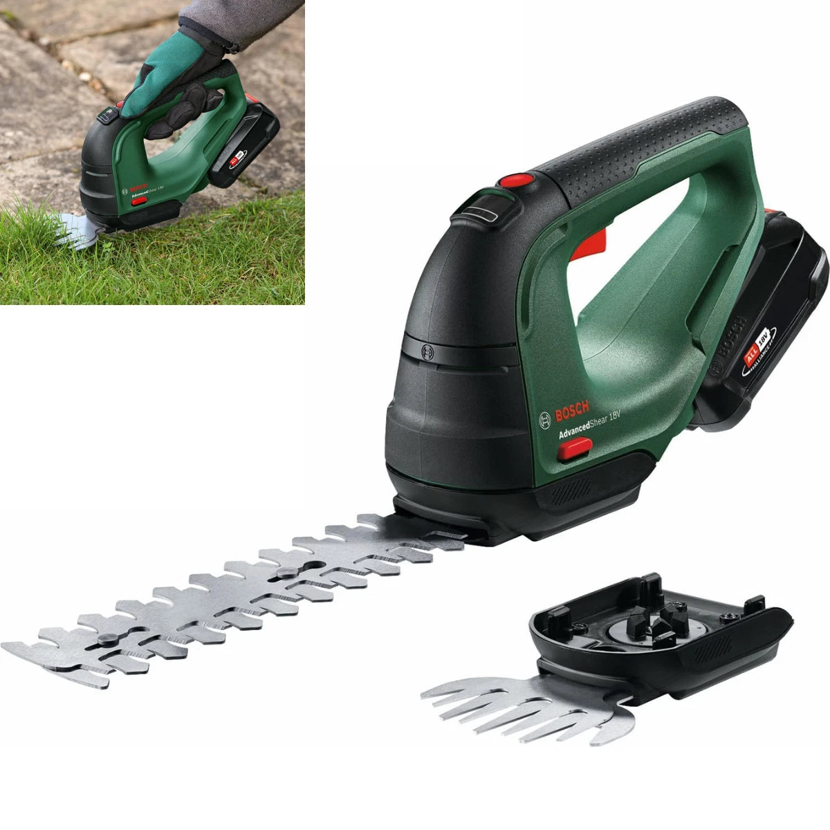 Bosch Cordless Grass Shear & Hedge Trimmer - AdvancedShear 18V-10